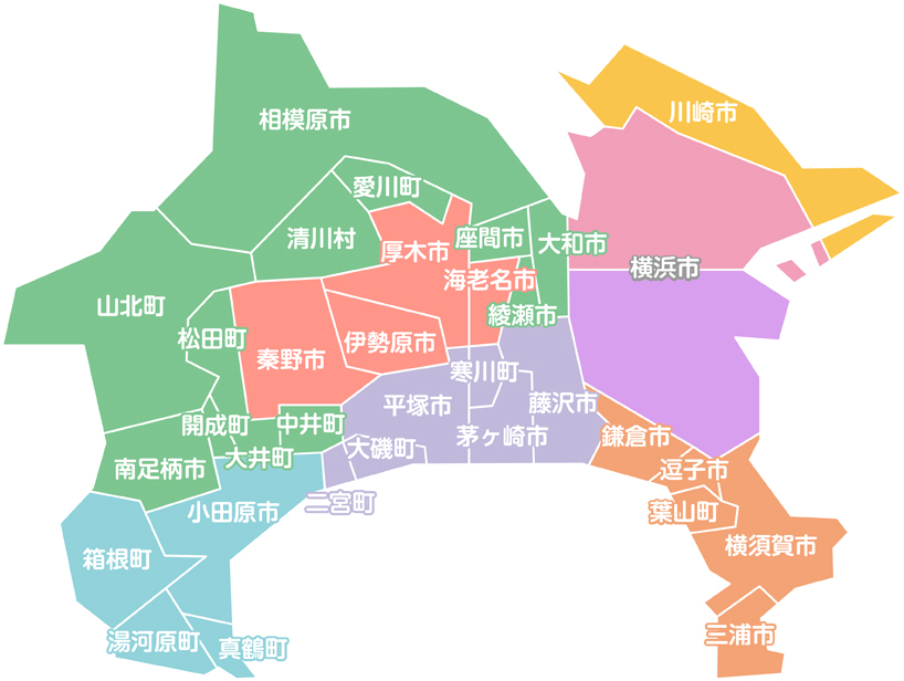 神奈川県マップ